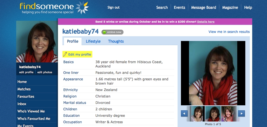 how to write a dating profile template